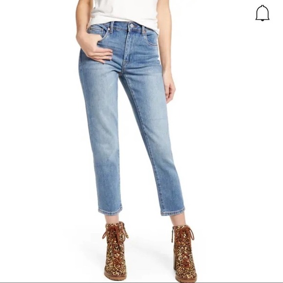 Blank Nyc Size 24 Madison Ankle Crop High Rise Straight Jeans After Party NEW - Picture 1 of 7
